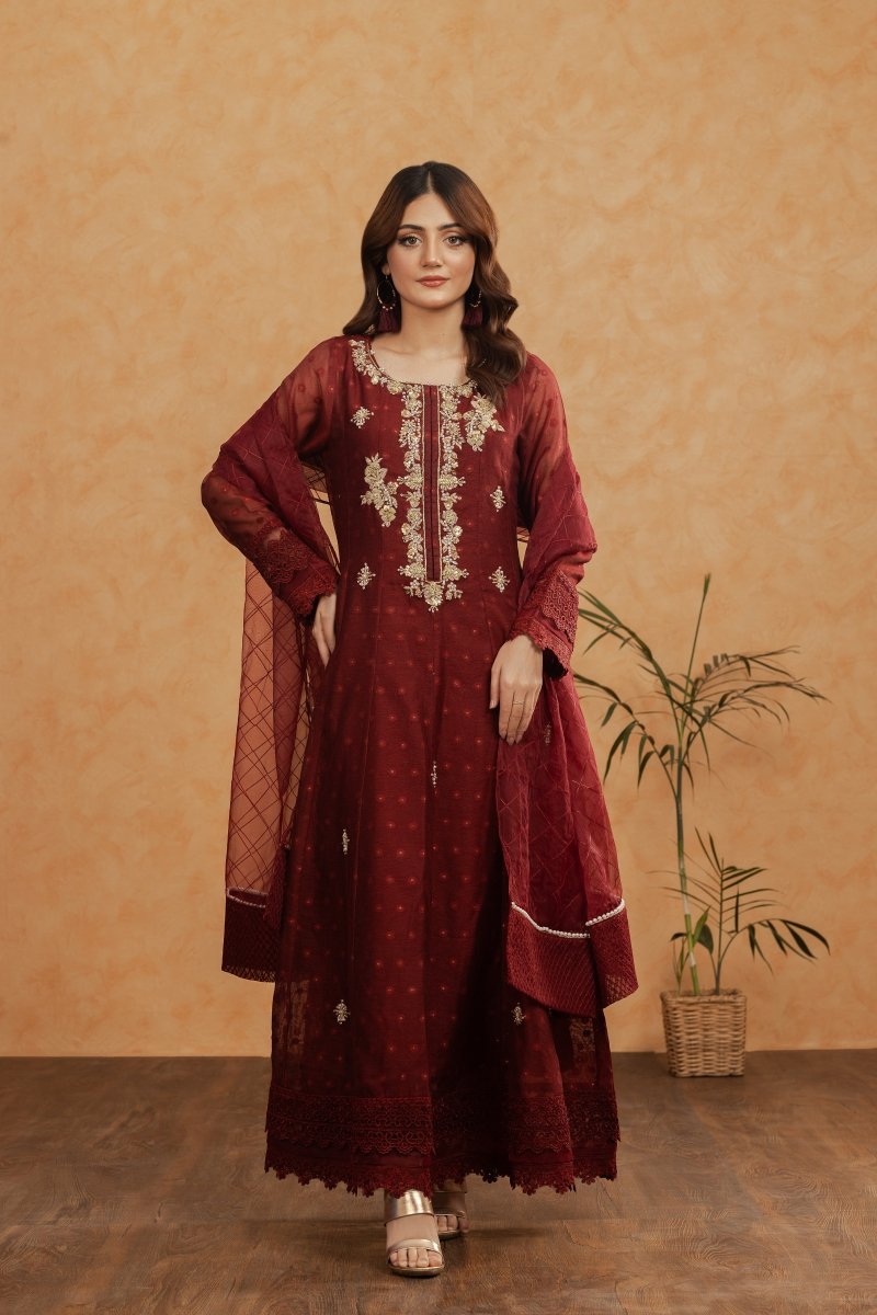 Manahils Stitched Formals K-204-Crown