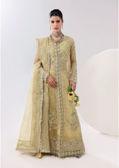 L'amore By Sardinia Unstitched 3 Piece Luxury Formals Handwork Edit Suit-Amber haze