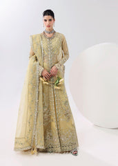 L'amore By Sardinia Unstitched 3 Piece Luxury Formals Handwork Edit Suit-Amber haze
