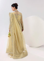 L'amore By Sardinia Unstitched 3 Piece Luxury Formals Handwork Edit Suit-Amber haze