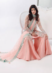 L'amore By Sardinia Unstitched 3 Piece Luxury Formals Handwork Edit Suit-Rose Dust