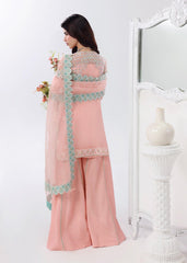 L'amore By Sardinia Unstitched 3 Piece Luxury Formals Handwork Edit Suit-Rose Dust