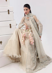 L'amore By Sardinia Unstitched 3 Piece Luxury Formals Handwork Edit Suit-Pearl Mist