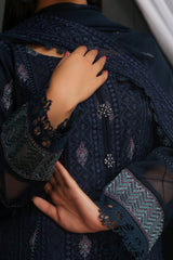 Threads & Weaves 3 PC - Embroidered Lawn Suit-L23203