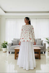 Urban Cut Stitched Cotton Long Maxi Skirt-C0225