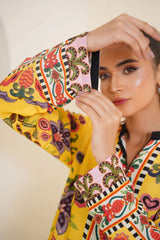 Gulbahar By Arha Eman Stitched Summer Suit-Daffodil Dreams – Yellow Co ord
