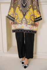 Gulbahar By Arha Eman Stitched Summer Suit-Daisy – Yellow Co ord