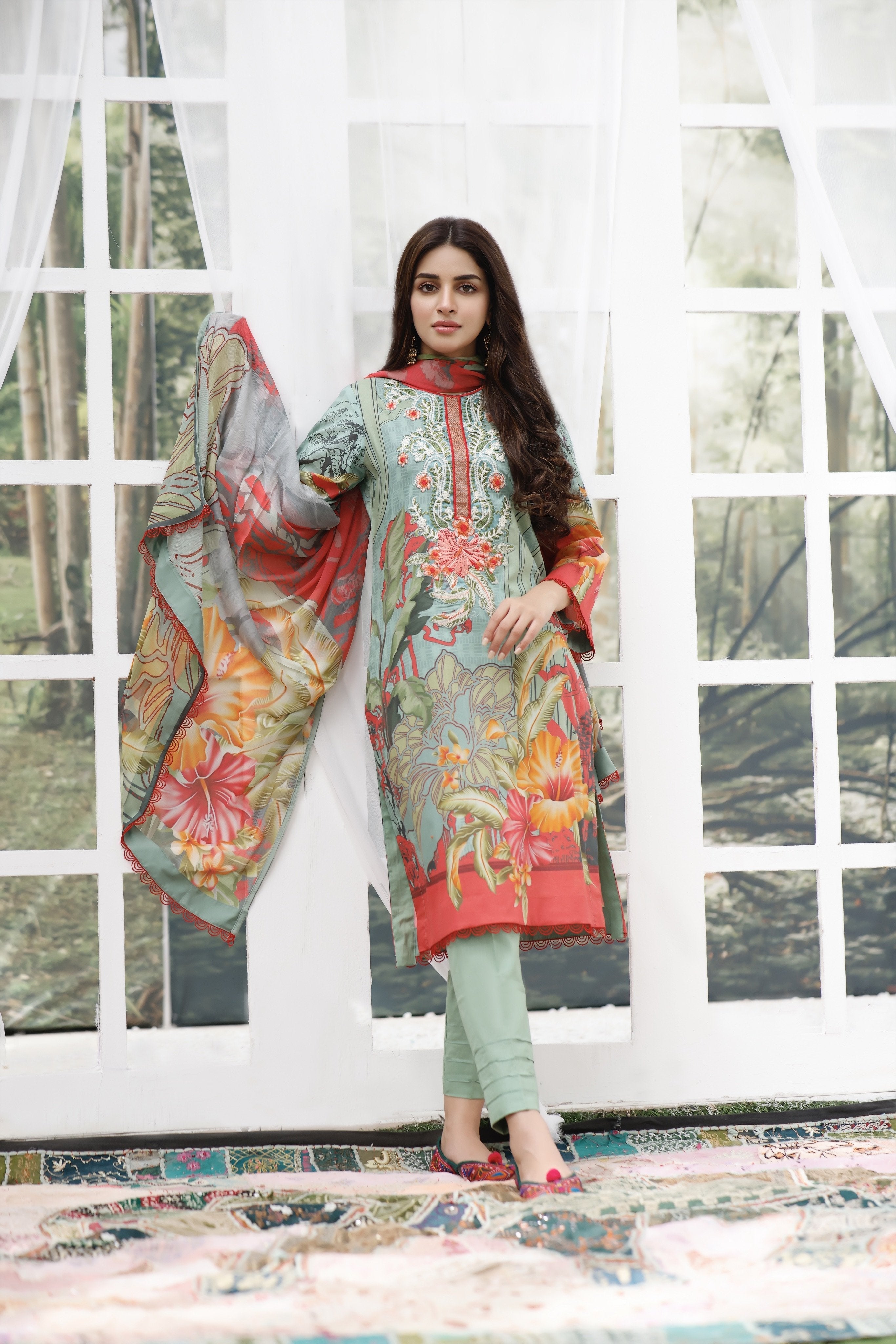 Feathers Gulmina Lawn by Feathers BAAD-E-SABA