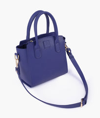 RTW Creation - Dark blue top-handle mini handbag