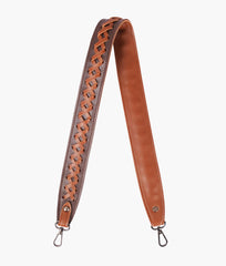 RTW Creation - Dark brown and brown zig-zag weave strap add-on
