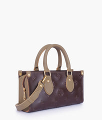 RTW Creation - Dark brown and coffee on-the-go mini bag