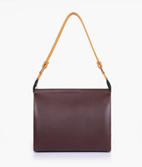 RTW Creation - Dark brown and mustard trio twist handbag