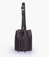 RTW Creation - Dark brown loop handle bucket bag