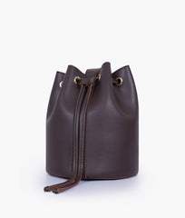 RTW Creation - Dark brown loop handle bucket bag