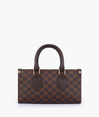 RTW Creation - Dark brown checkered on-the-go mini bag