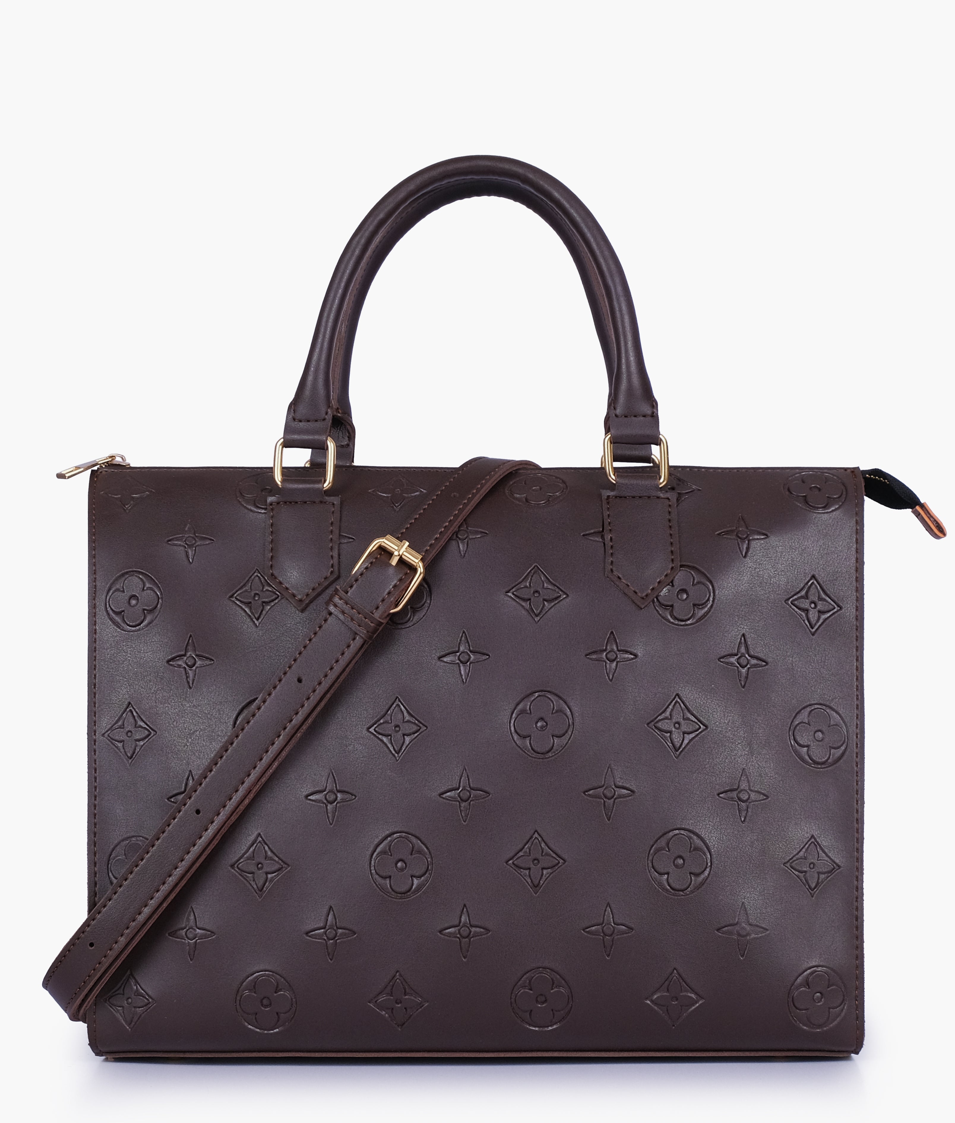 RTW Creation - Dark brown on-the-go handbag