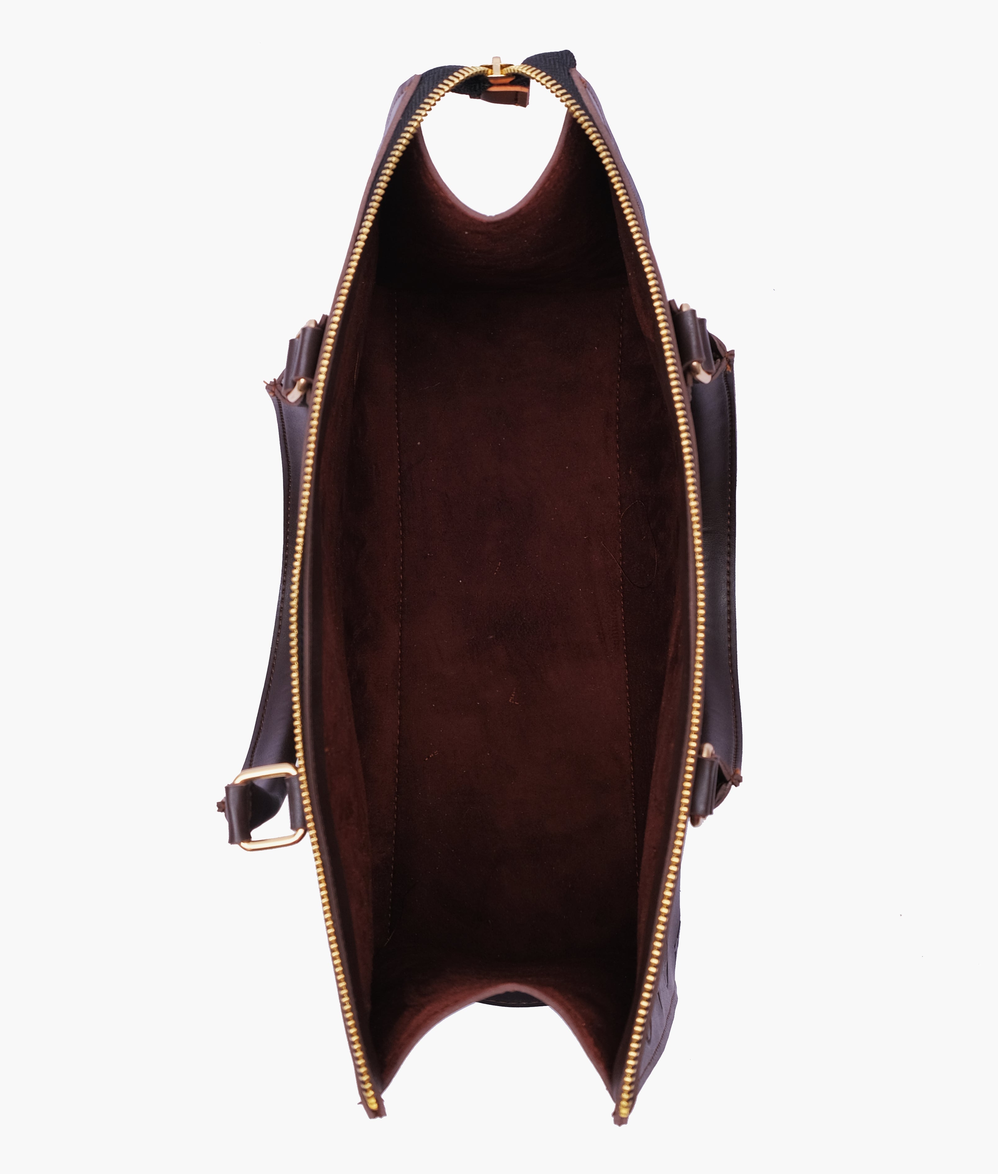 RTW Creation - Dark brown on-the-go handbag
