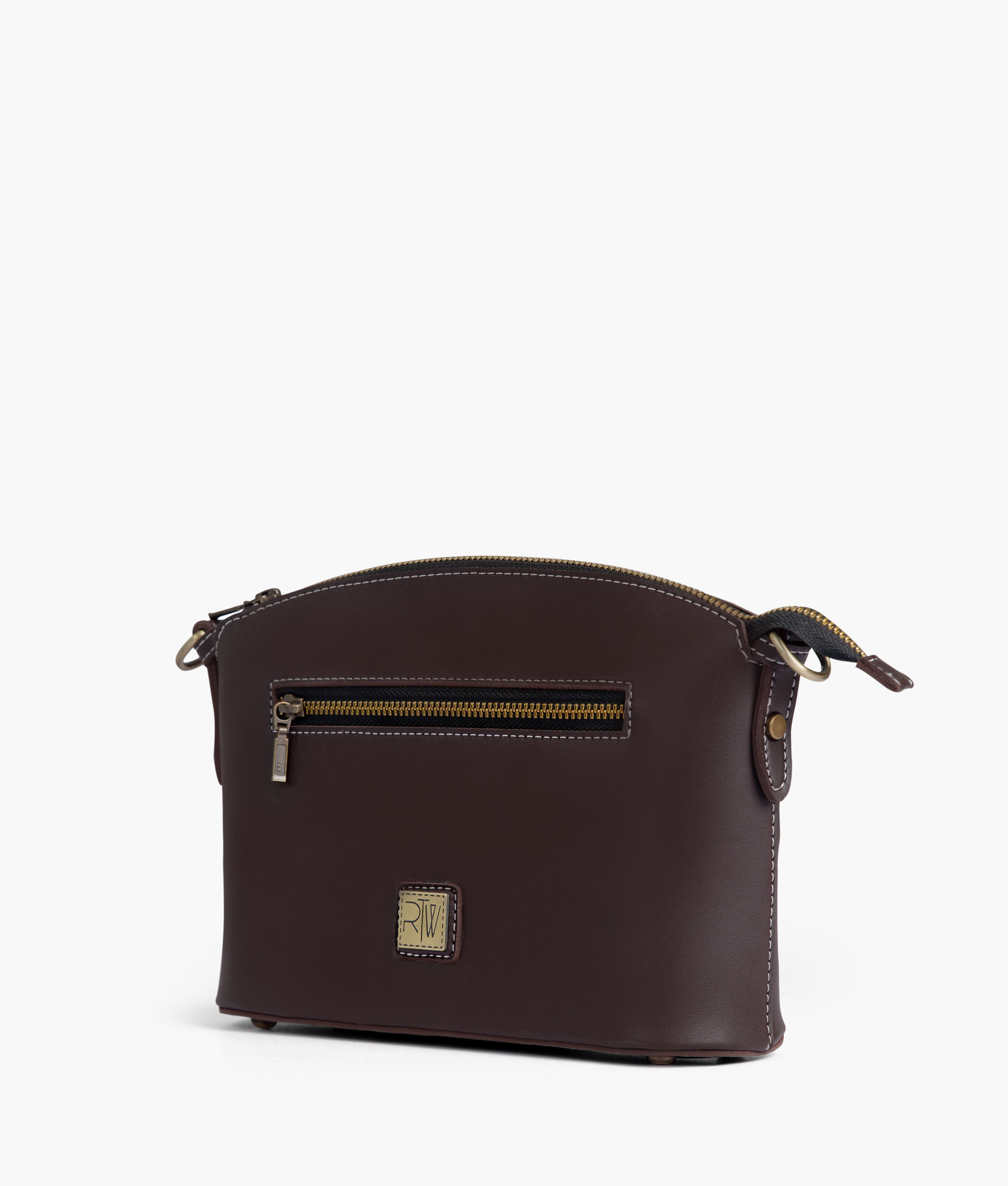 RTW Creation - Dark brown dome cross-body bag