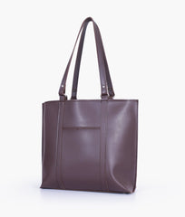 RTW Creation - Dark brown double-handle tote bag