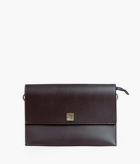 RTW Creation - Dark brown envelope shoulder bag