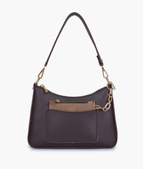 RTW Creation - Dark brown hobo evening bag