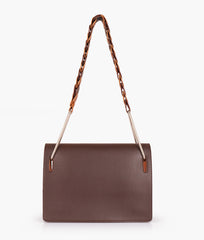 RTW Creation - Dark brown loop strap shoulder bag