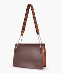 RTW Creation - Dark brown loop strap shoulder bag