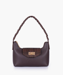 RTW Creation - Dark brown purse with braided strap