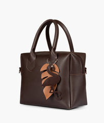 RTW Creation - Dark brown mini bowling bag