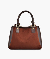 RTW Creation - Dark brown suede mini bag