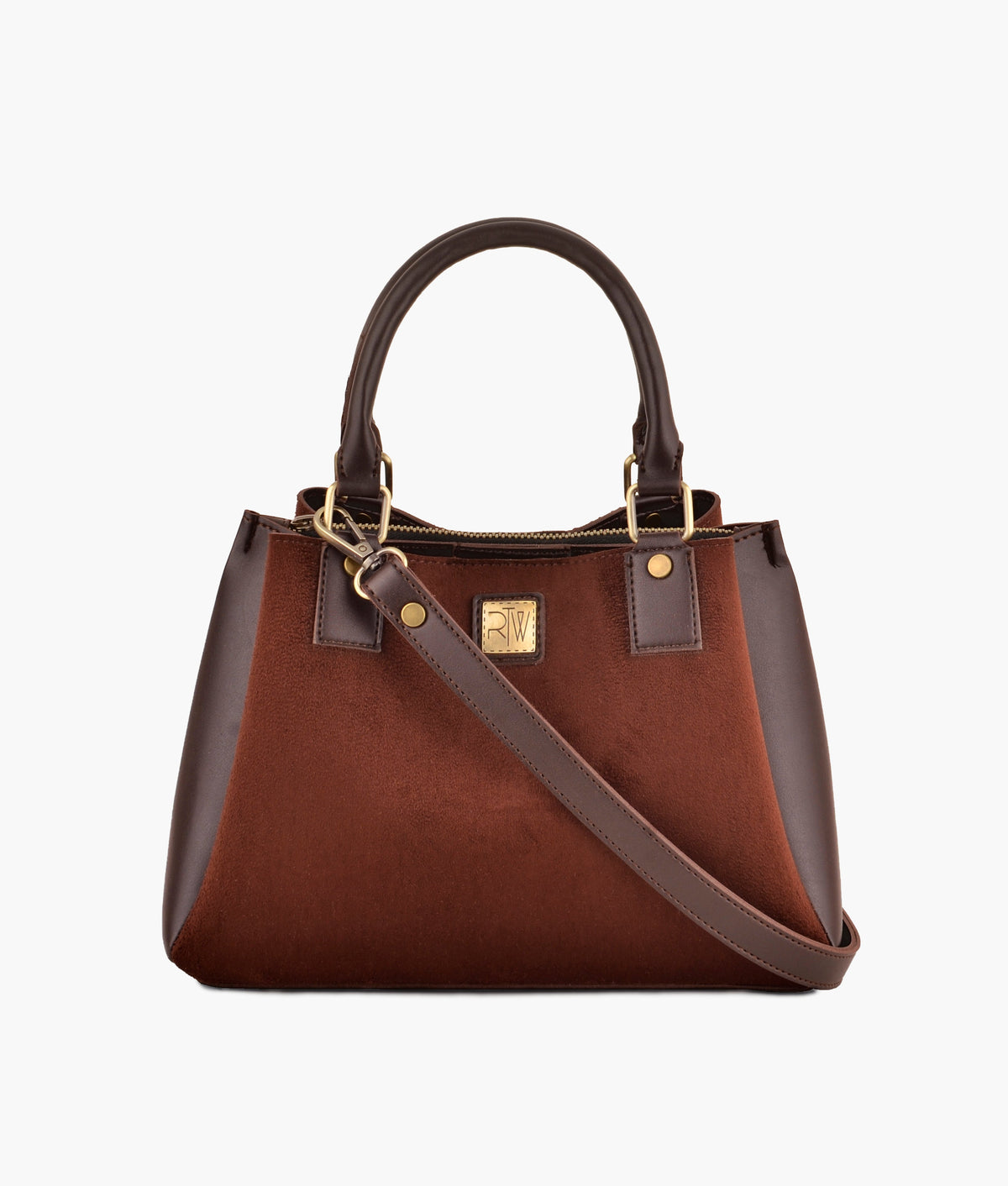 RTW Creation - Dark brown suede mini bag