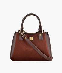 RTW Creation - Dark brown suede mini bag