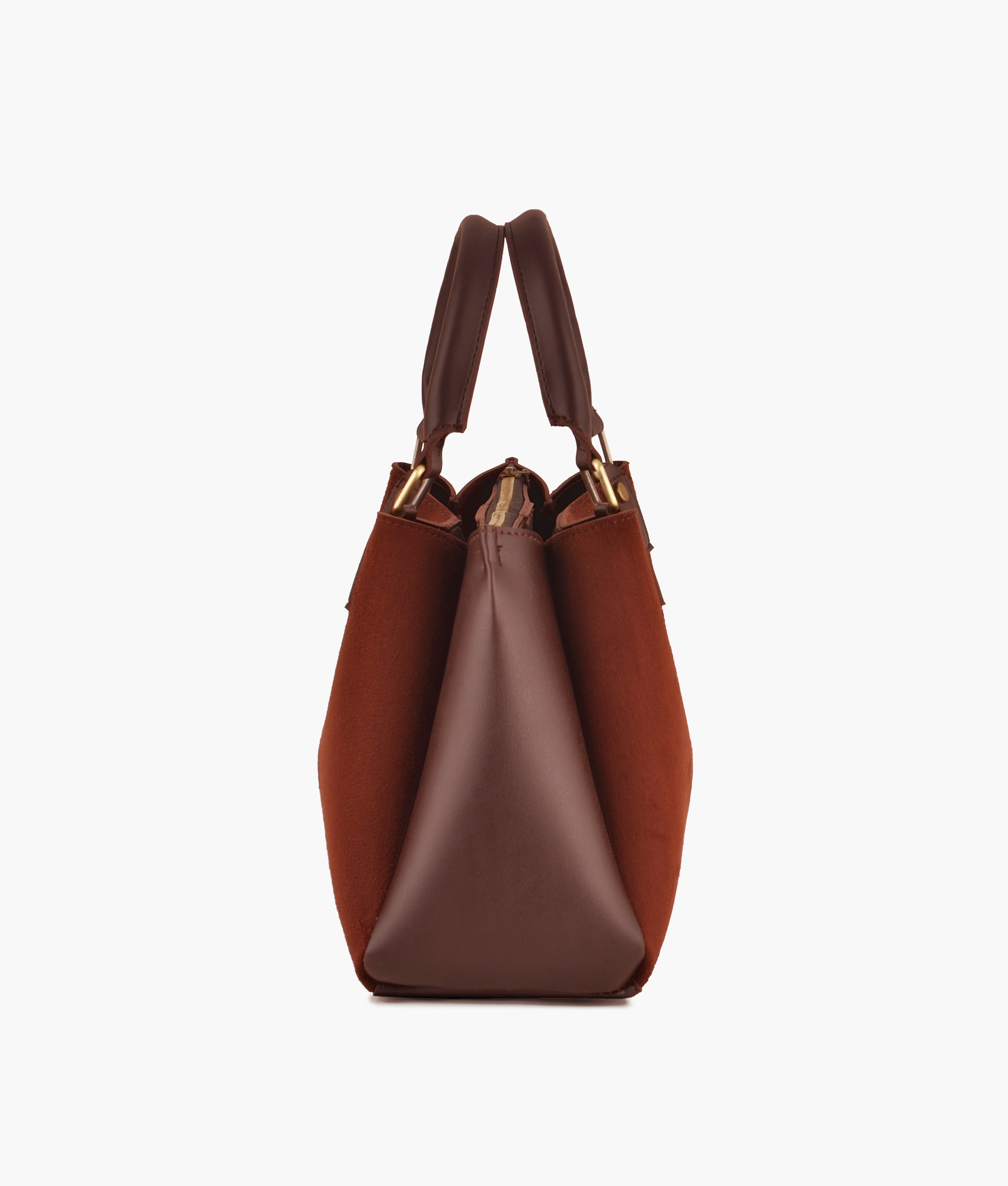 RTW Creation - Dark brown suede mini bag