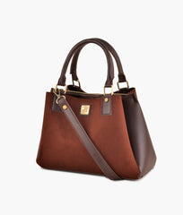 RTW Creation - Dark brown suede mini bag