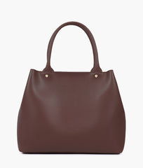 RTW Creation - Dark brown zipper tote bag