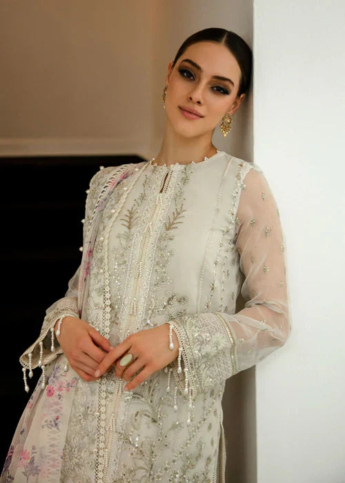 Meeral Luxe Unstitched 3 Piece Formals Collection'2025-Husn-e-Nazar - Meeral Luxe