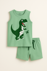 12 AM By Khawar Latif Wide Awake Kids Tank Top with Shorts