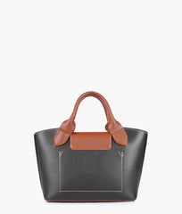 RTW Creation - Black and brown mini top-handle tote bag