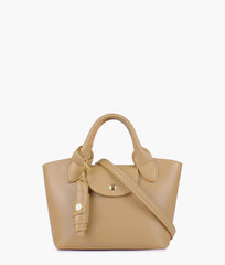 RTW Creation - Coffee mini top-handle tote bag