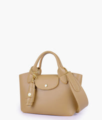 RTW Creation - Coffee mini top-handle tote bag