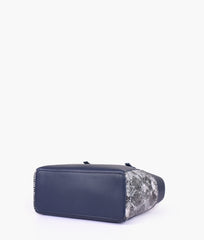 RTW Creation - Blue double pocket tote