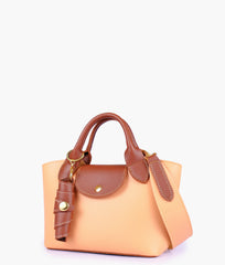 RTW Creation - Peach mini top-handle tote bag