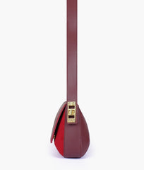 RTW Creation - Burgundy mini flap bag