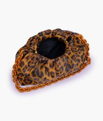 RTW Creation - Brown leopard print cloud bag