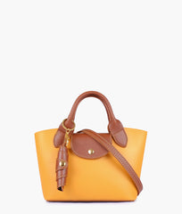 RTW Creation - Mustard mini top-handle tote bag