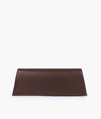 RTW Creation - Dark brown elongated clutch bag