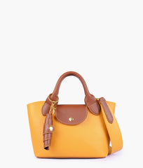 RTW Creation - Mustard mini top-handle tote bag