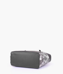 RTW Creation - Black double pocket tote