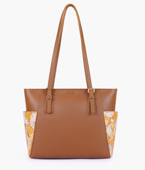 RTW Creation - Horse brown double pocket tote