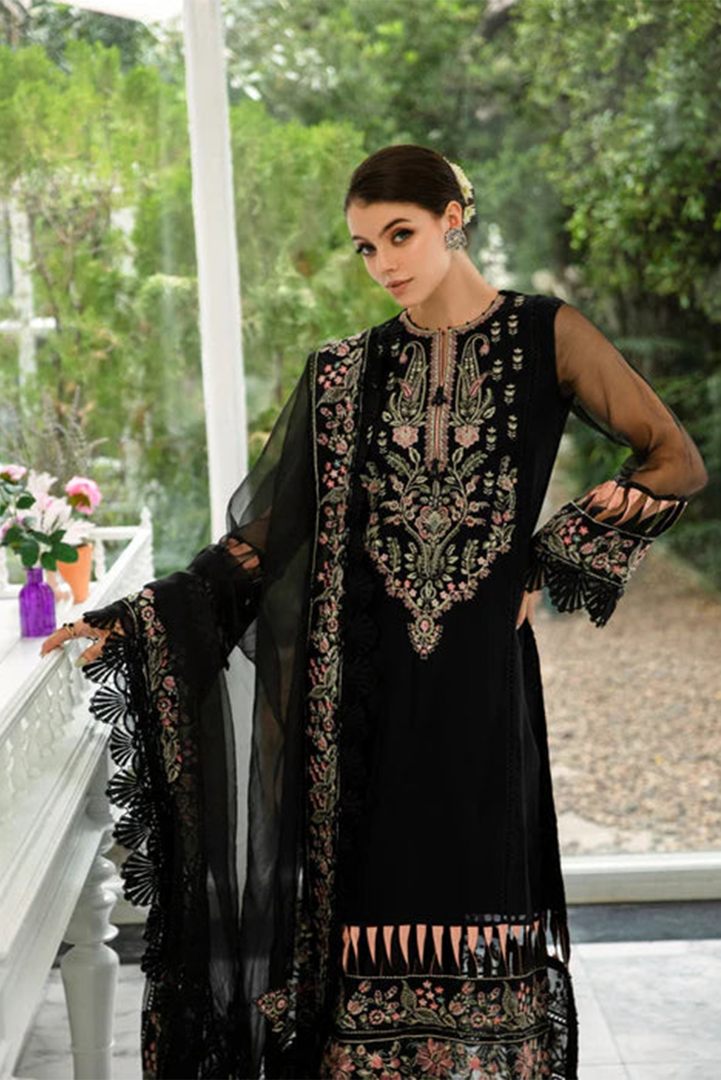 Meeral Unstitched 3 Piece Luxury Formals Pret Collection'2025-Arisa - Meeral Luxe